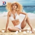 Prasch bikini áo tắm phụ nữ 2020 mới sexy ngực nhỏ tập hợp đồ bơi màu trắng đi nghỉ bên bờ biển - Bikinis