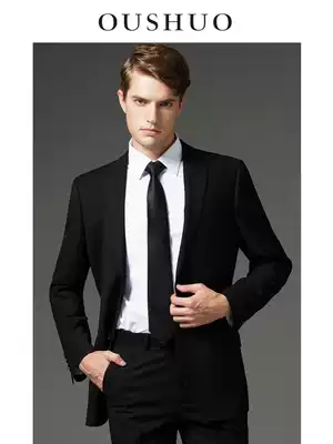 Ou said plus size suit suit men's slim-fit work clothes custom business interview suit men