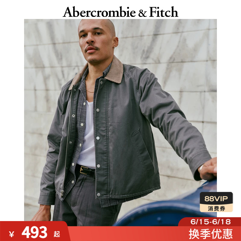Af American Retro Classic Corduroy Collar Barn-Style Work Jacket 26 Spring Men's Clothing 132-5096