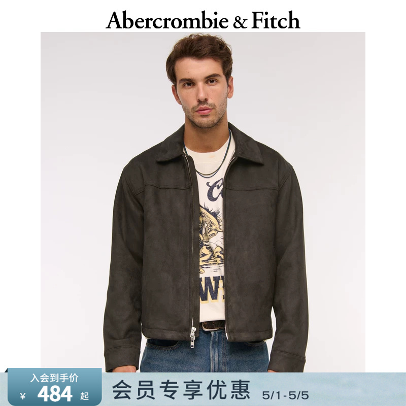 Af American Retro Versatile Classic Faux Suede Loose Motorcycle Jacket 25 Autumn/Winter Men's Clothing 132-5134