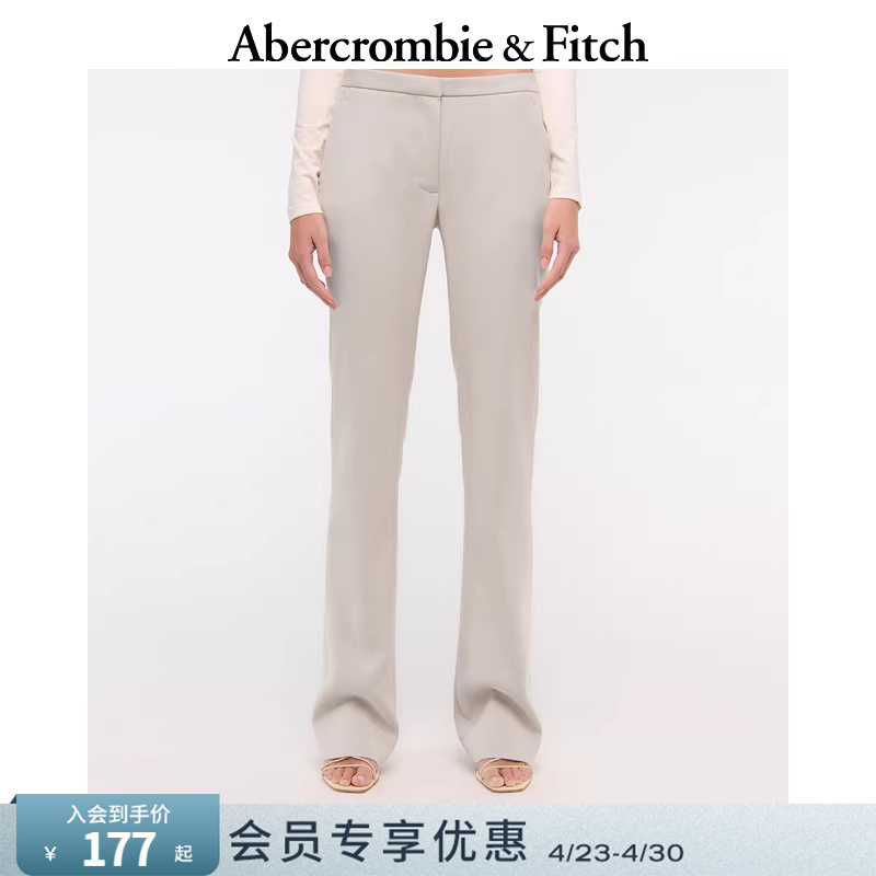 Af American Retro Style Comfortable and Versatile Low-Waist Flared Casual Pants Long Pants 25 Spring/Summer Women's Clothing 156-5004