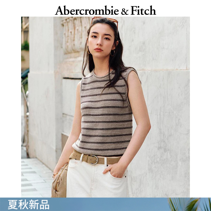 Af American Retro Comfortable Cotton Rolled-Edge Sleeveless Knitted Vest 26 Autumn New Women's Clothing 150-6184 Af American Retro Comfortable Cotton Rolled-Edge Sleeveless Knitted Vest 26 Autumn New Women's Clothing 150-6184