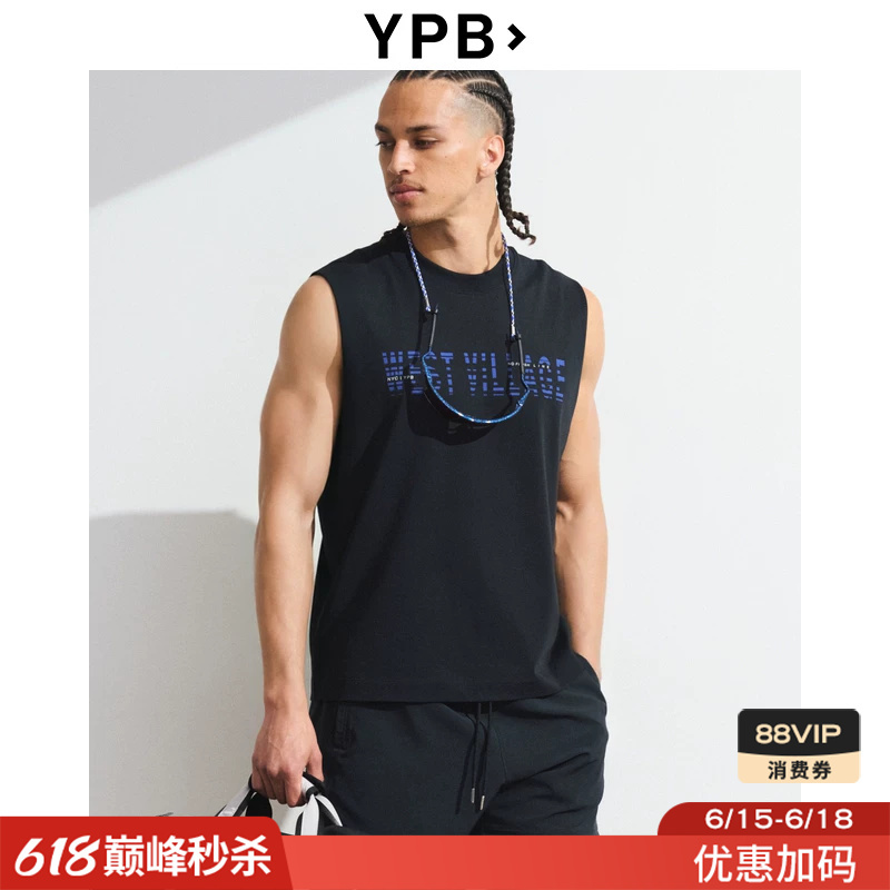 Af's Ypb American Retro Trendy Black Sports Vest Sleeveless T-Shirt 26 Summer Men's Clothing 118-6114 Af's Ypb American Retro Trendy Black Sports Vest Sleeveless T-Shirt 26 Summer Men's Clothing 118-6114