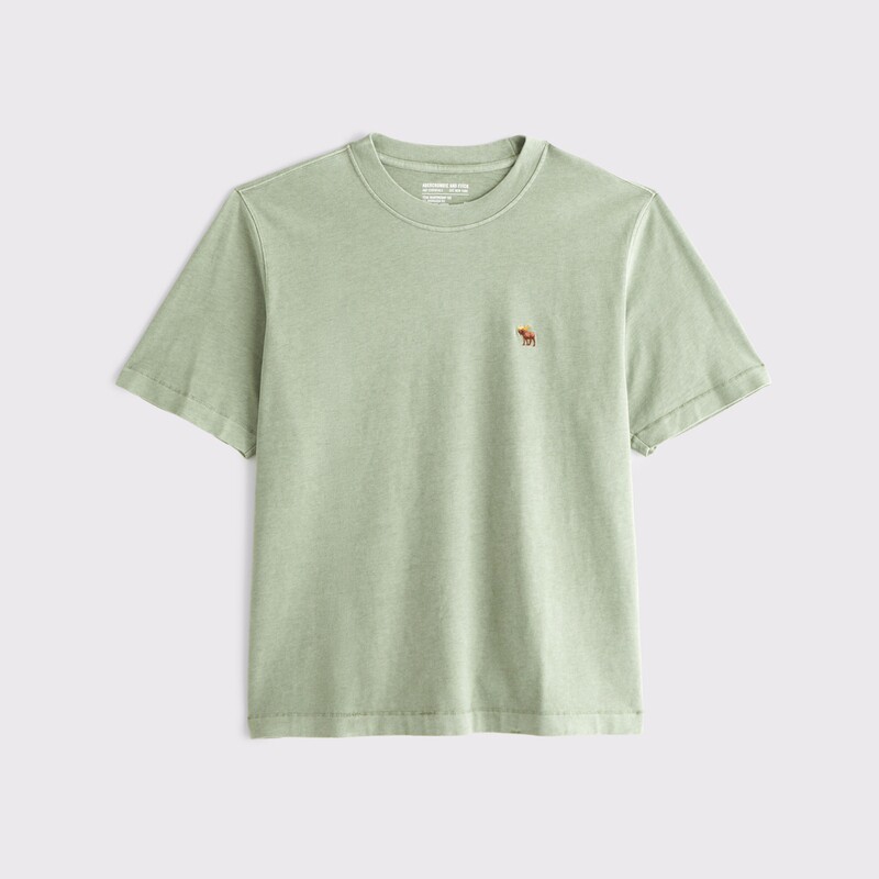 Футболка Abercrombie & Fitch небесно-голубая, XS