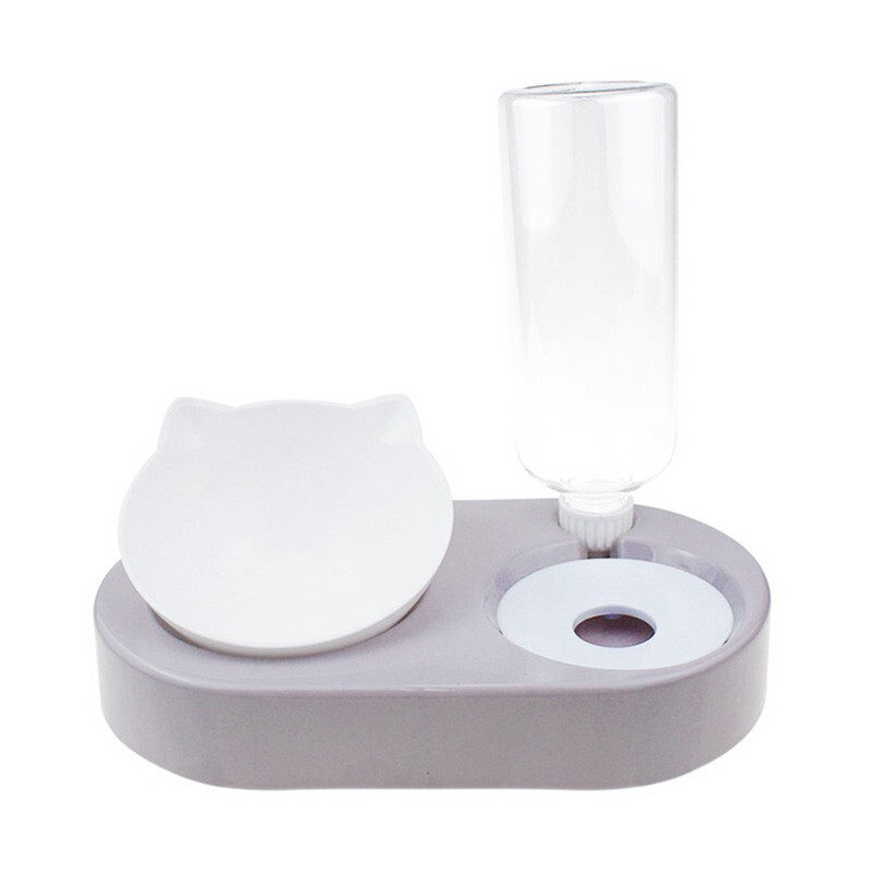 Cat Bowl Double Bowl Automatic Drinking Water Young Cat Food Basin Cat Basin Feeding Water Protection Cervical Spine Dog Food Bowl Kittens