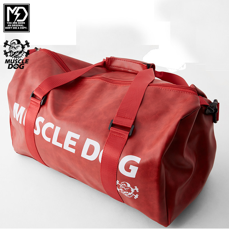 MuscleDog muscle dog Tide brand sports fitness large capacity oblique hanging travel bag handbag shoulder bag male