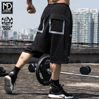 MUSCLEDOG cơ chó quần short hip hop 6 điểm chạy thể thao nam mùa hè đào tạo thể dục quần lỏng lẻo - Quần thể thao quần short nam adidas