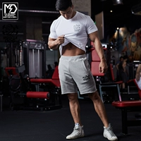 MuscleDog Cơ Bắp Dog Cắt Quần Mùa Hè Màu Rắn Đơn Giản Scribble Thể Thao Giản Dị Breathable Thể Dục Quần Short Nam quần tập gym