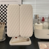 Настольная светодиодная коробка для хранения с подсветкой, складной заполняющий свет, зеркало, 2 в 1