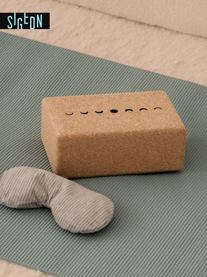 SIGEDN软木瑜伽砖高密度实木环保艾扬格砖块专业抗压专用辅助工具