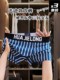 Trendy High-End Men's Underwear, Pure Cotton Striped Breathable Boxer Briefs, Trendy and Unique Men's Antibacterial Boxer Shorts