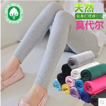 Spring and summer female modal base Capri pants elastic candy colored small feet pants tight skinny pants ankle-length pants women