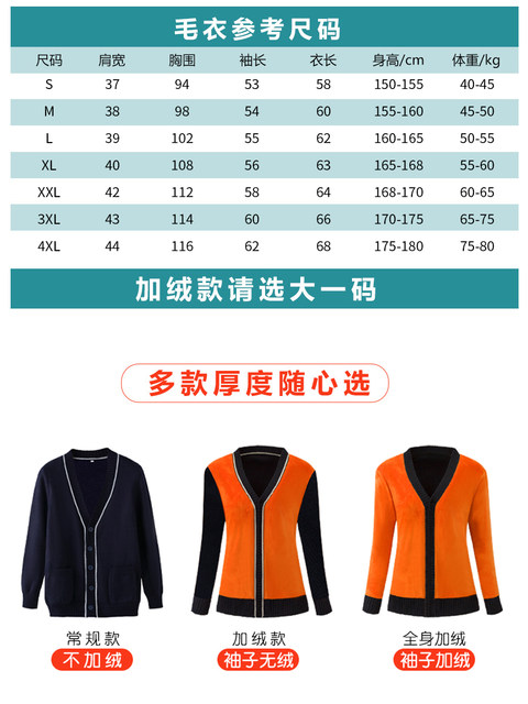 Nurse sweater coat cardigan velvet thickened medical hospital nurse uniform for women in autumn and winter can not be worn outside the ball blue