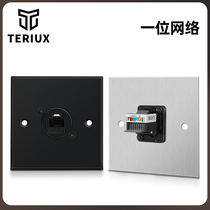 Type 86 D-type network Category 5e single-port double-port three-hole four-port computer panel information multimedia wall socket