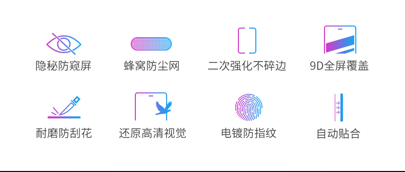 川宇 iPhoneX/11全系 防偷窥钢化膜 自带听筒防尘网 图3