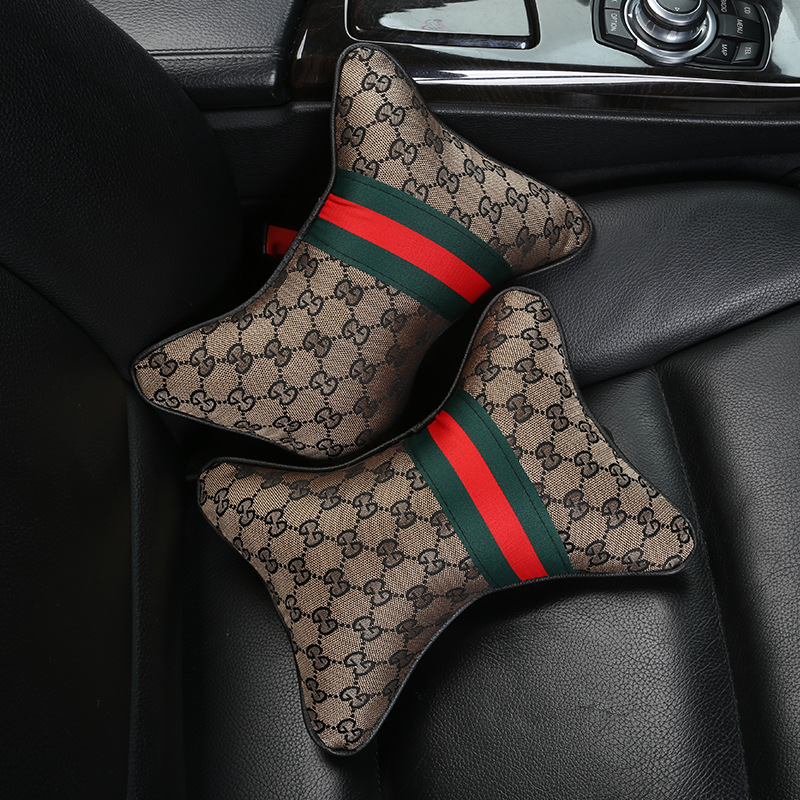 Car pillow neck pillows rest on pillows for pillows a pair of on-board cute PensersBMW Audi summer backrest pillows