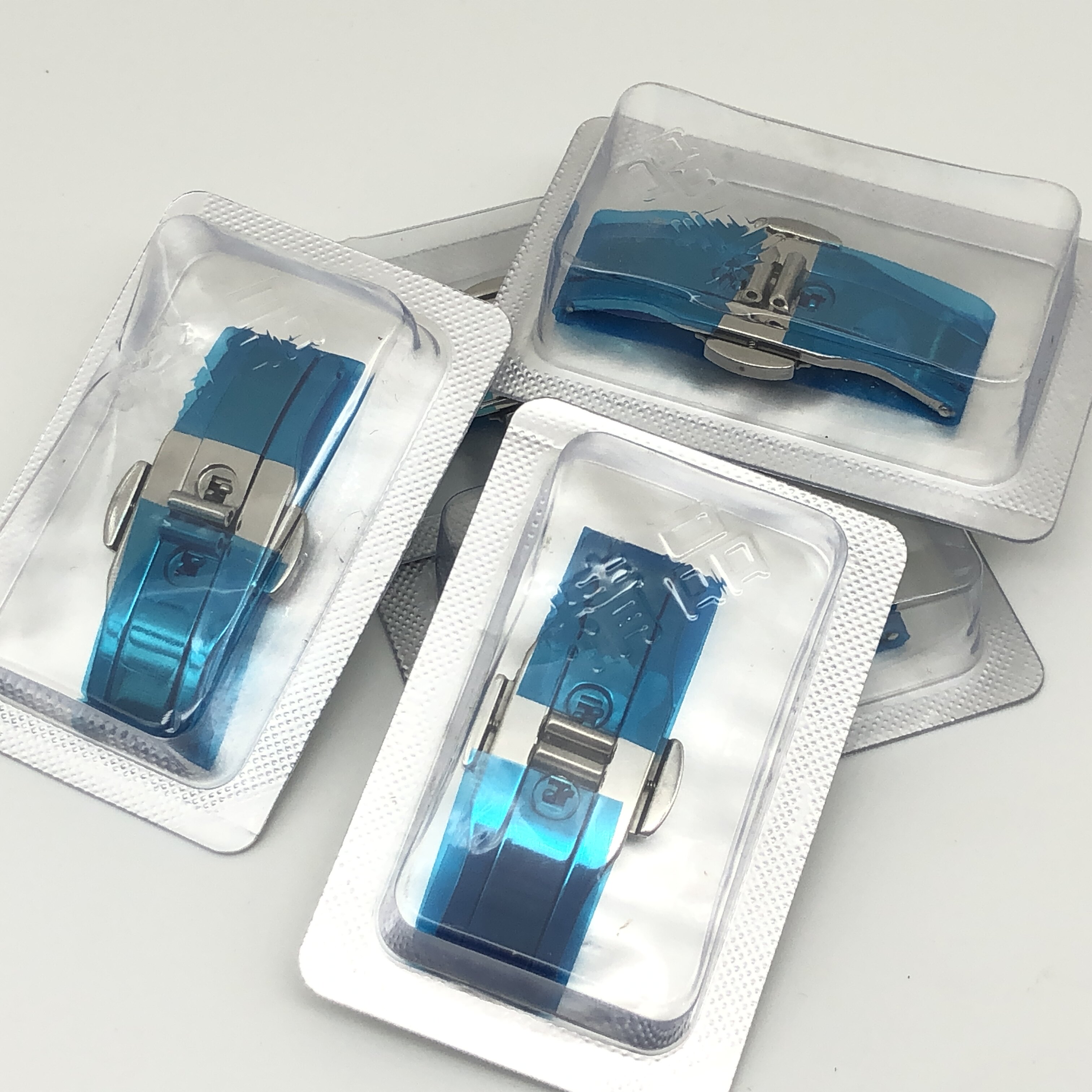 Watch accessories stainless steel double press butterfly buckle men's and women's steel strap connecting buckle ceramic tungsten steel buckle hardcover