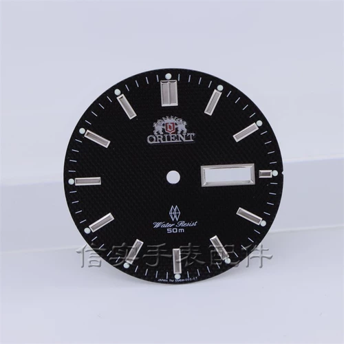 Аксессуары для циферблата с двойным львом, замена циферблата часов 34 мм, циферблат с адаптированным механизмом 46941, золотисто-белый циферблат часов, серебристо-черный декоративный циферблат