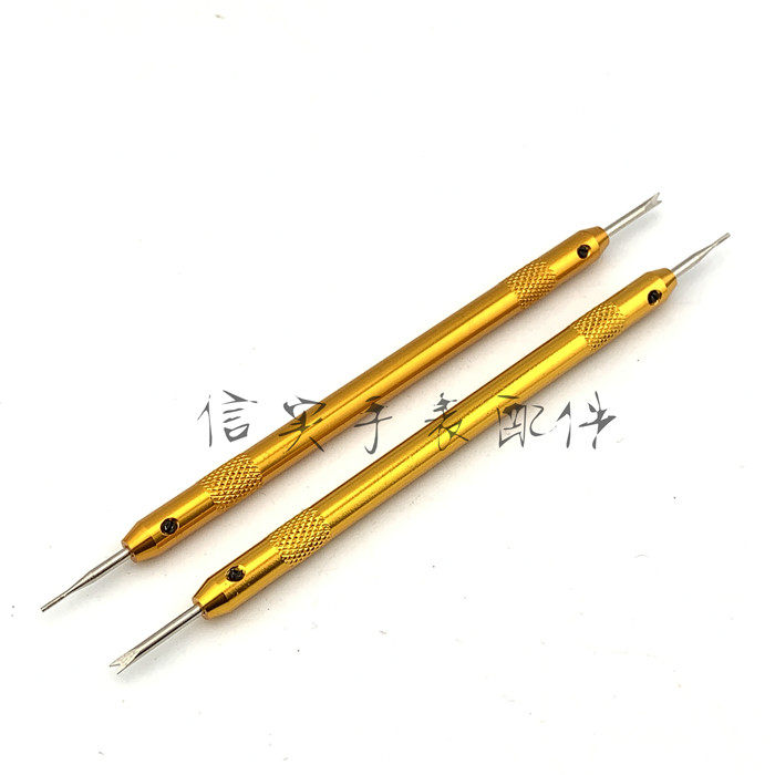 Watch repair tool two-color raw ear batch gold wheat fork disassembly watch strap spring needle watch fork installer headset