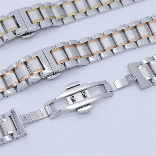 Ремешок для часов, женские часы подходит для мужчин и женщин из нержавеющей стали, стальной ремешок