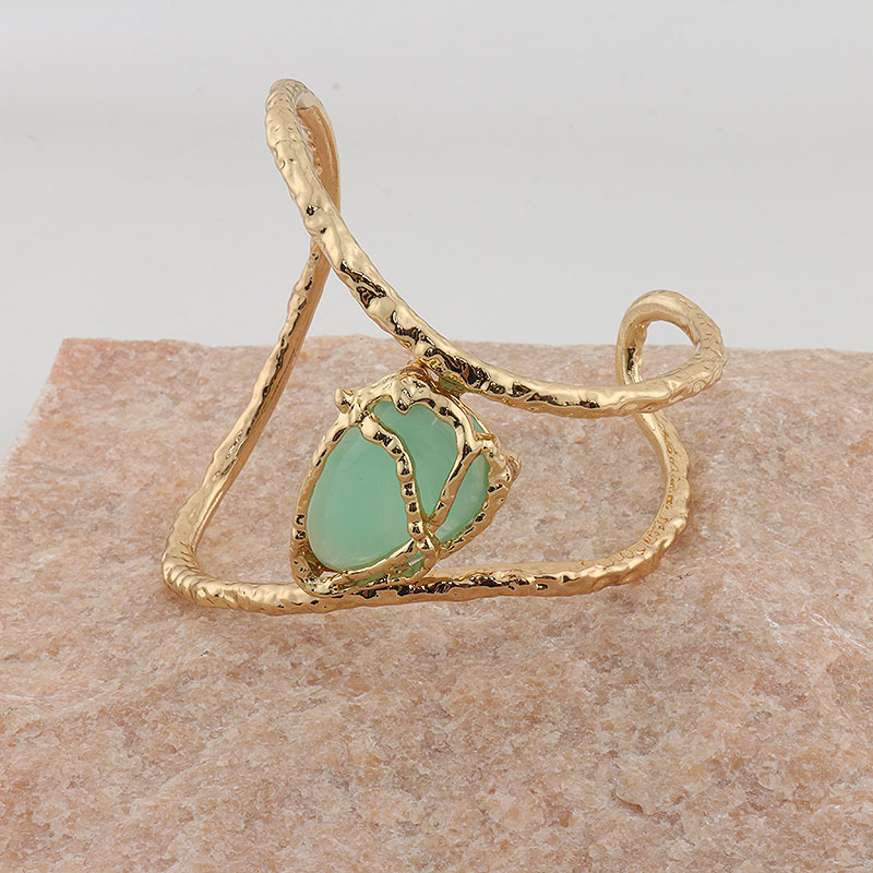 Exagerado Geométrico Acrílico Aleación Venta Al Por Mayor Pulsera Ancha Anillo De Brazo display picture 5