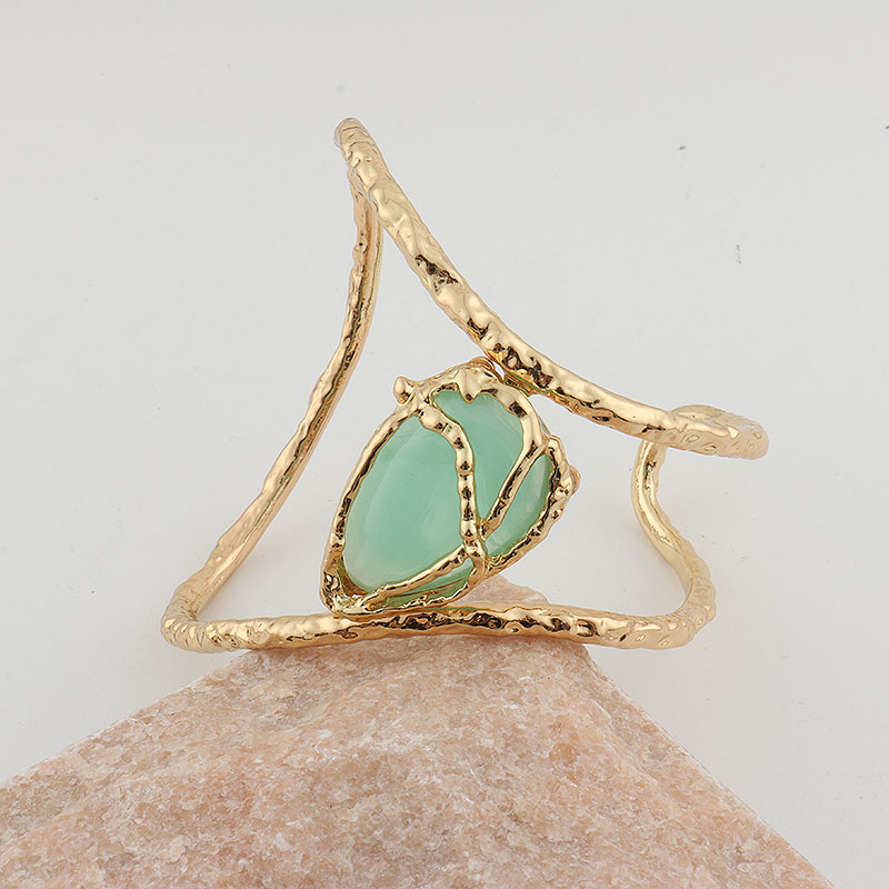 Exagerado Geométrico Acrílico Aleación Venta Al Por Mayor Pulsera Ancha Anillo De Brazo display picture 6
