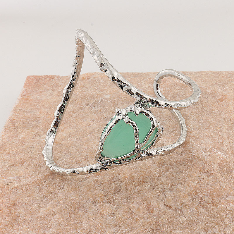 Exagerado Geométrico Acrílico Aleación Venta Al Por Mayor Pulsera Ancha Anillo De Brazo display picture 8