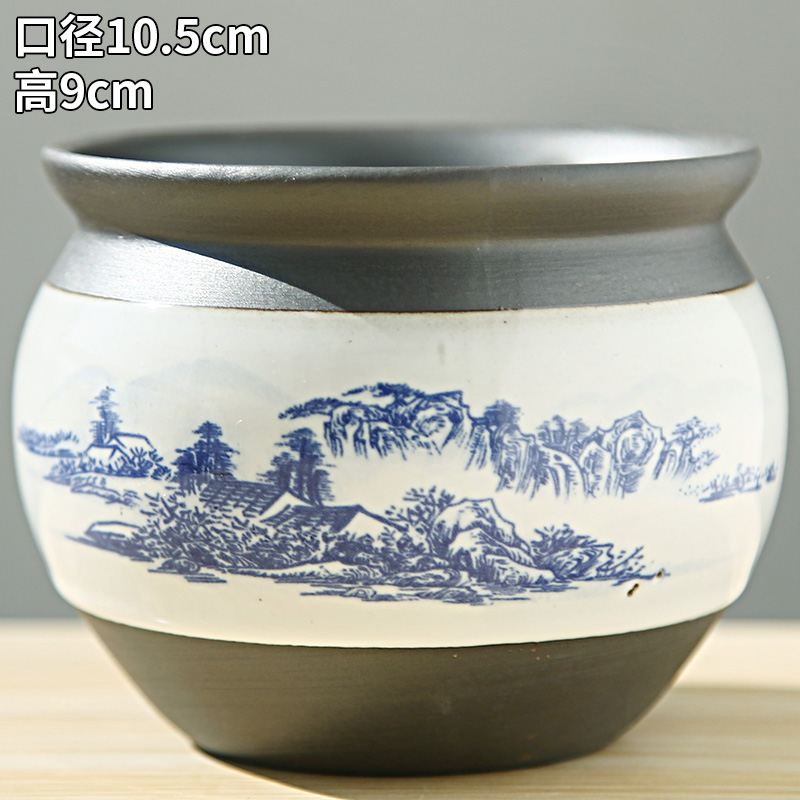 Flowerpot coarse pottery large clearance sale Chinese wind move household green the plants potted package mail big Flowerpot more than other meat