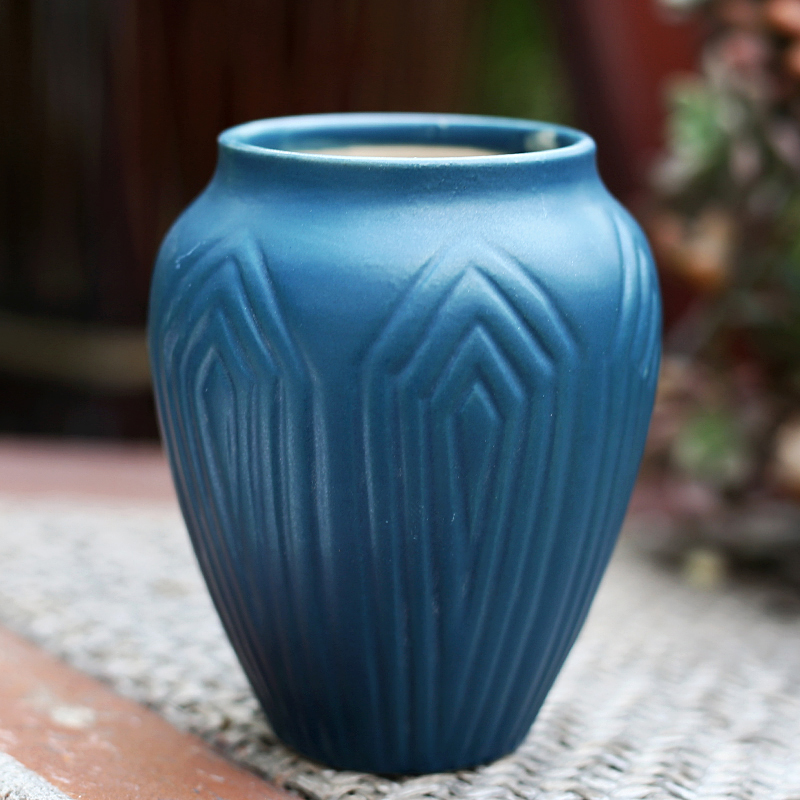 Fleshy flowerpot ceramic package mail special offer a clearance coarse pottery breathable complex ancient running the flesh creative move is small basin of wholesale