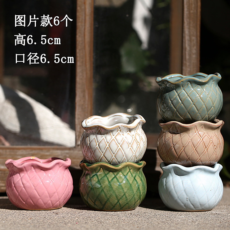 Restoring ancient ways more coarse pottery flowerpot ceramic more meat the plants biscuit firing creative household size contracted package mail special offer a clearance