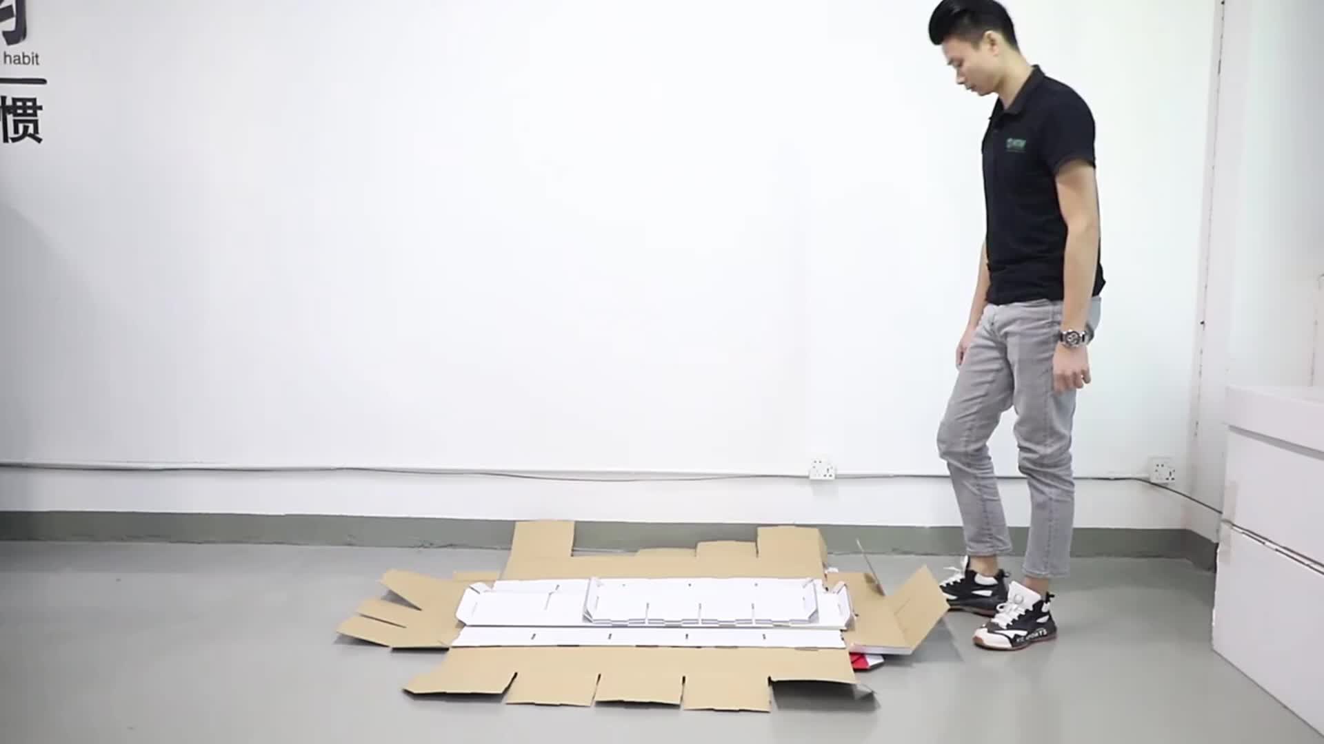 Retail Cardboard Hat Display Stand Corrugated Tote Bag Display Rack