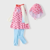 Детский купальник, комплект, лонгслив, детские быстросохнущие штаны, защита от солнца