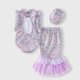 Детский милый купальник, крой «рыбий хвост»