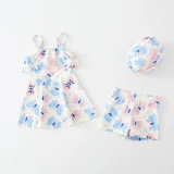 Детский милый быстросохнущий купальник для принцессы для школьников, подходит для подростков, семейный стиль