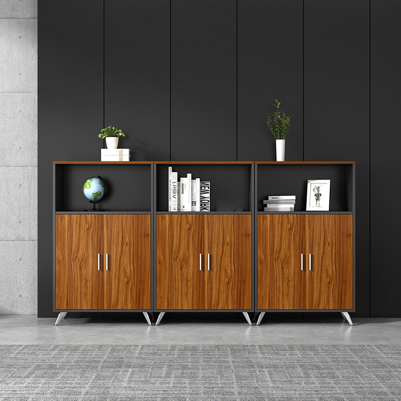 Shanghai office high and low cabinet wooden file cabinet office low cabinet data cabinet ground cabinet locker side cabinet tea cabinet