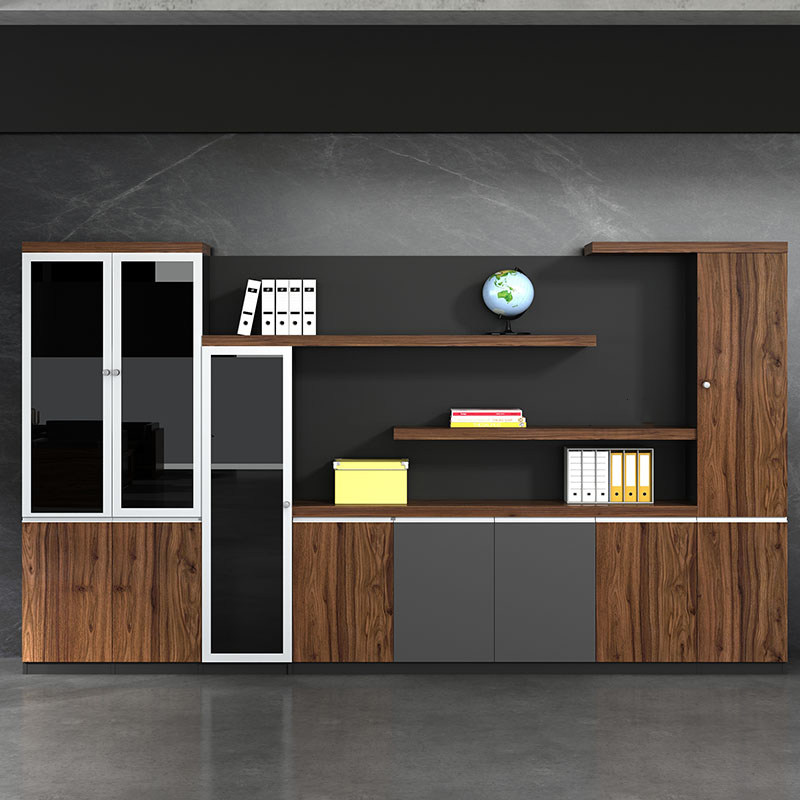 Shanghai office furniture plate filing cabinet company information file cabinet boss room file cabinet bookcase combination