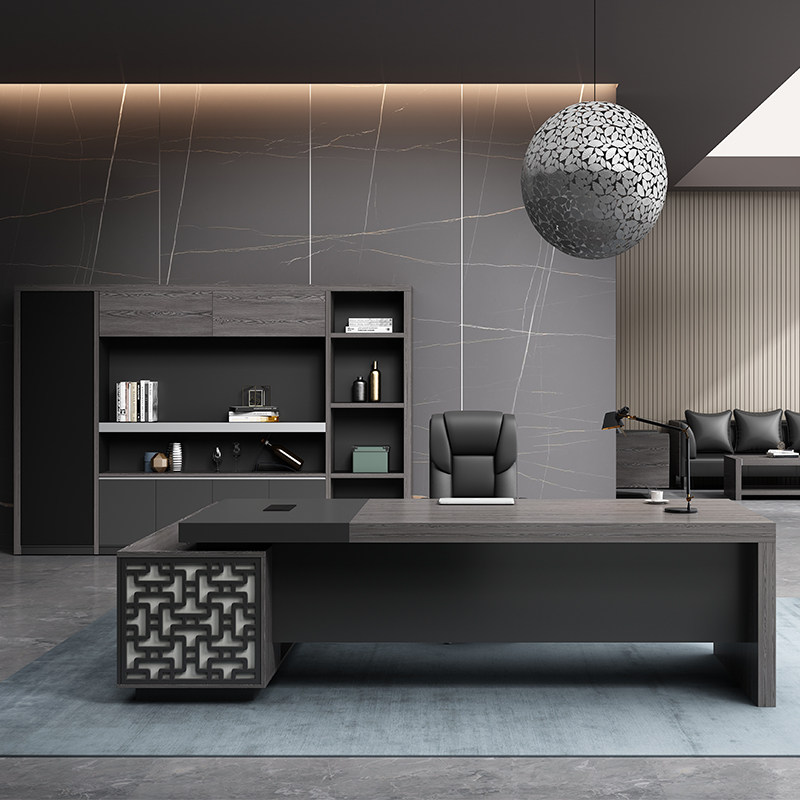 Office furniture boss table atmospheric president table simple modern executive manager desk new Chinese executive desk