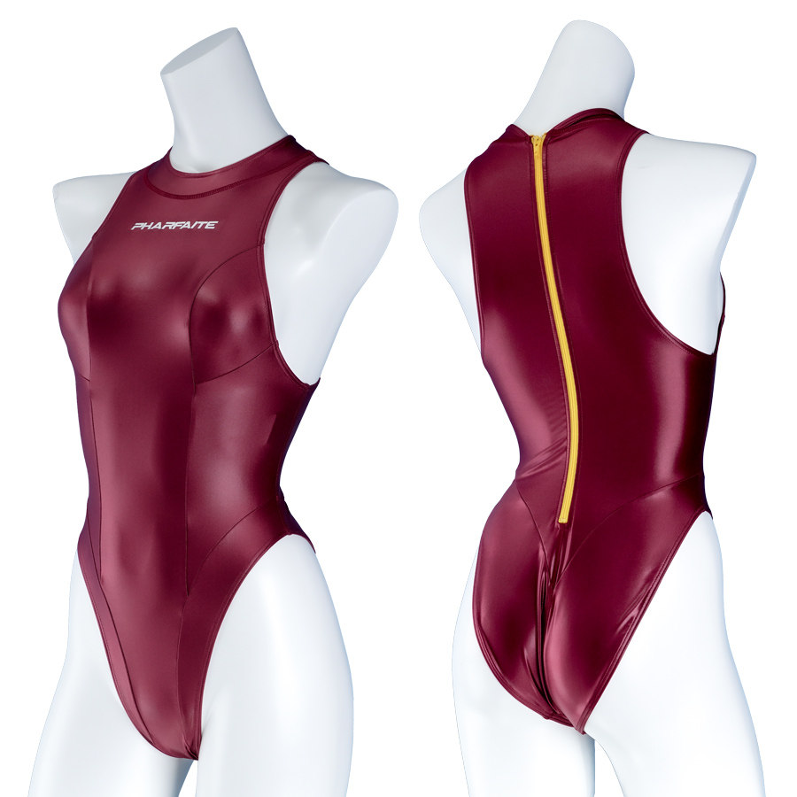 SGS Japan PharfAITE sleeveless high neck triangle bag hips T-zippered one-piece swimsuit water polo water