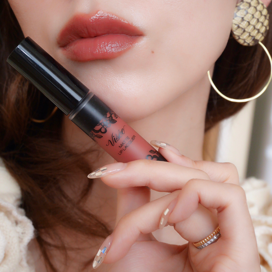 Japan's Kose's Visee matte lip glaze autumn and winter new color BE382 RD482