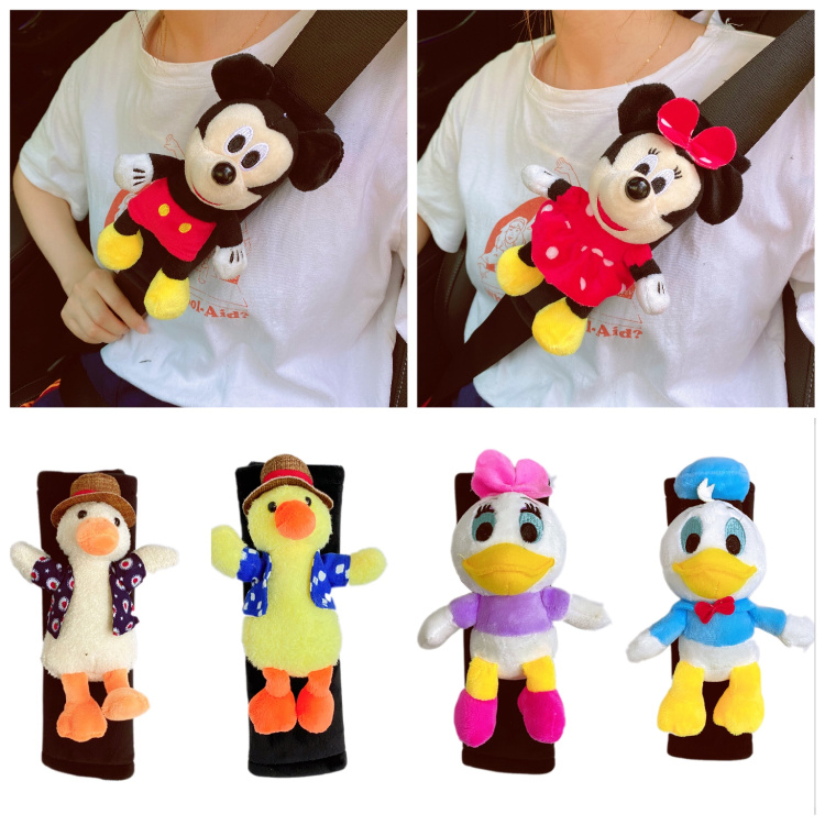Car Seat Belt Guard Shoulder Jacket Soft Lengthened Cute Cartoon On-board Creative Suit Interior Decoration Items Women