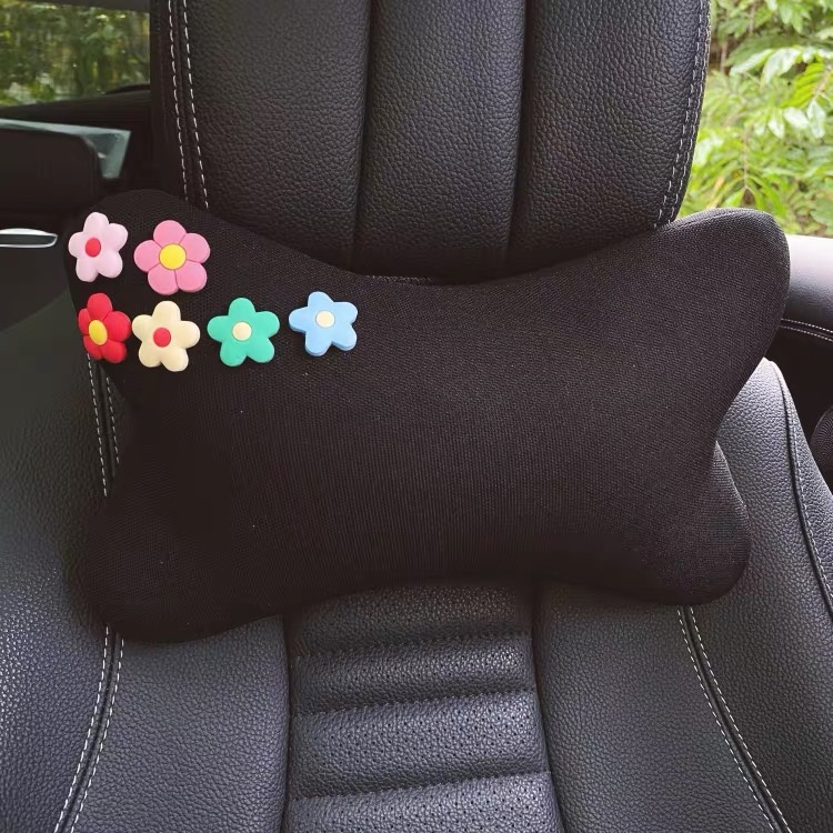 Car pillow neck pillow female cartoon cute car seat cervical vertebra pillow neck pillow car pillow cushion pair