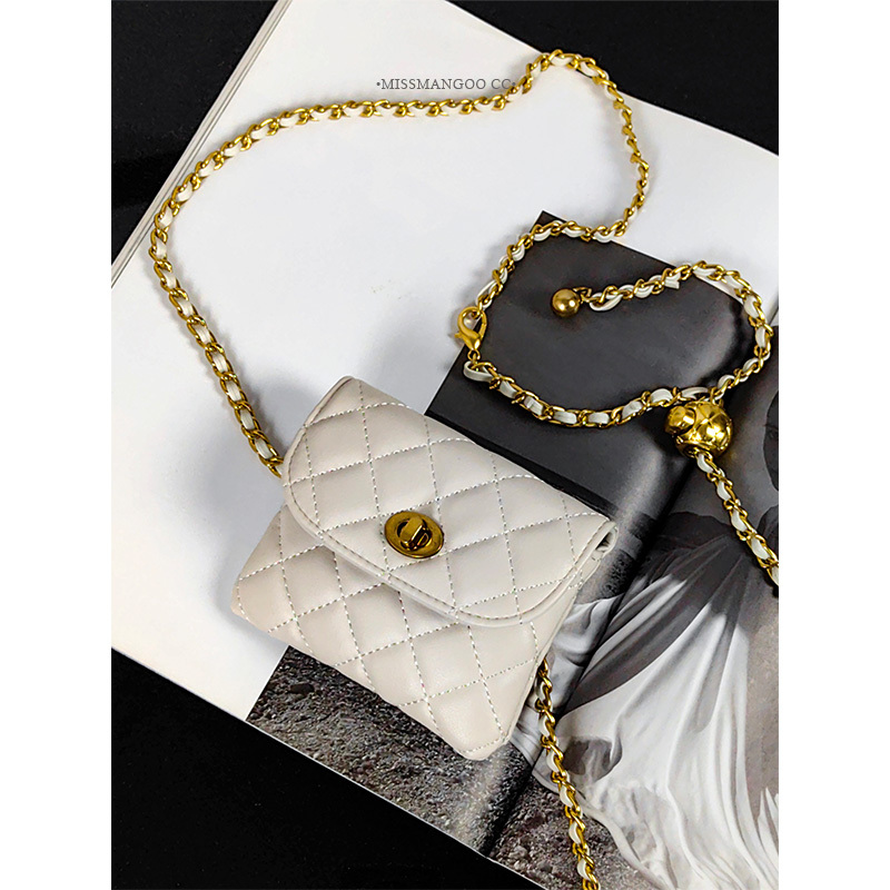 Mini Rhombus Chain Small Waist Bag 2026 New Style Single Shoulder Crossbody Lipstick Bag