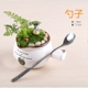 Micro cảnh trang trí làm vườn thịt Công cụ DIY tưới nước có thể đất nung chén bàn chải thịt da thổi chậu cung cấp tưới nước có thể dung cu lam vuon