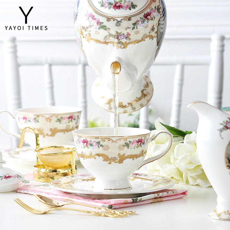 The Messio era Alice Lower afternoon tea suit Bone Porcelain Coffee Cup Saucepan-style Little Extravagant English-style Tea