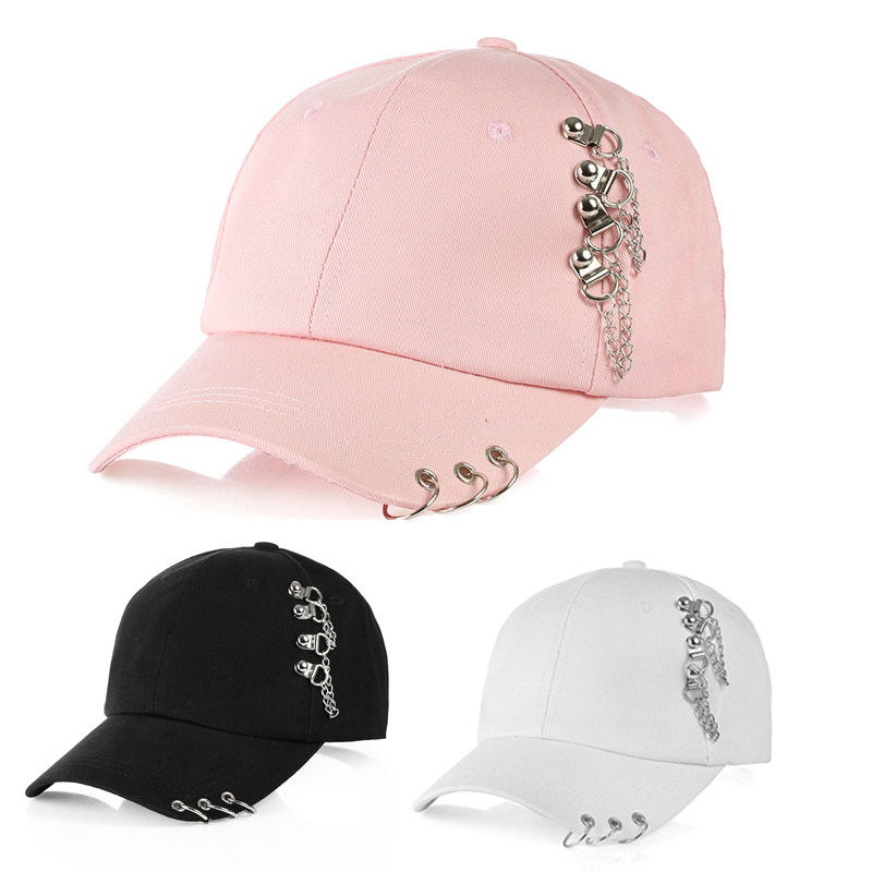 Women men fashion baseball cap with rings kpop bts snapback