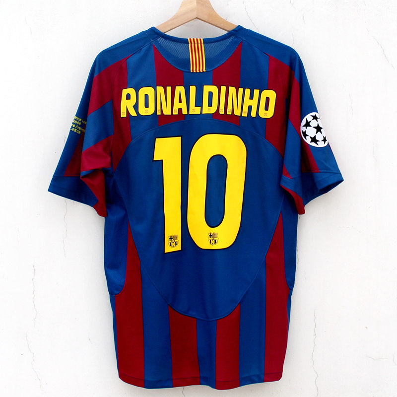 2005 2006 retro football jersey homepage Ronaldinho 10 Messi