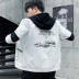Áo khoác công sở nam mùa xuân 2019 phiên bản Hàn Quốc mới của xu hướng quần áo trùm đầu đẹp trai và phổ biến áo khoác nam mỏng - Áo khoác Áo khoác