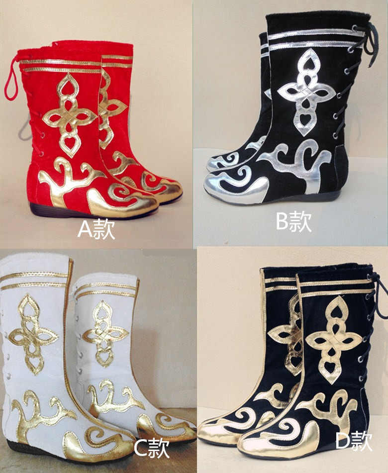 New men and women martial arts ancient clothing shoes small dragon women temperament white shoes oriental undefeated cos boots Mongolian boots-Taobao