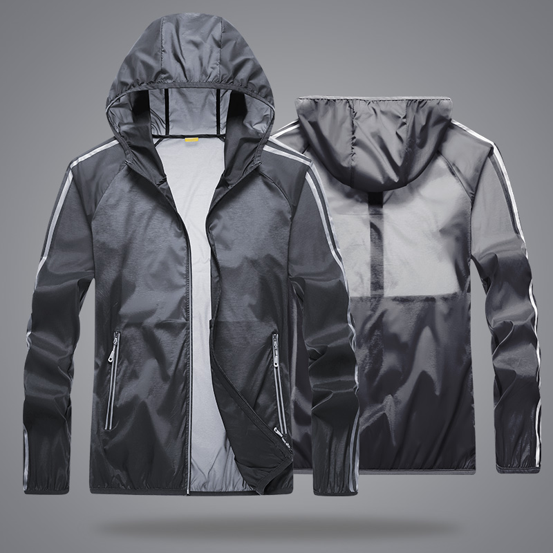 Sunscreen Men's ultra-thin breathable cardigan summer fishing women outdoor lovewear with white tide and fast dry skin windsurwear