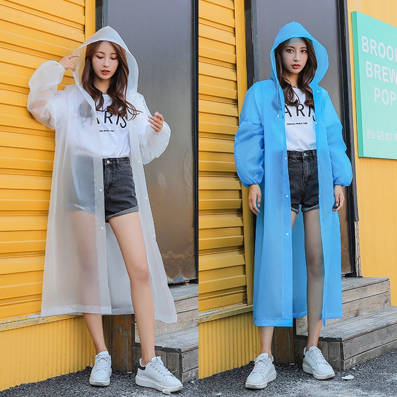 Raincoat women's coat long full body rainstormproof one-piece poncho single thick men's outdoor adult disposable
